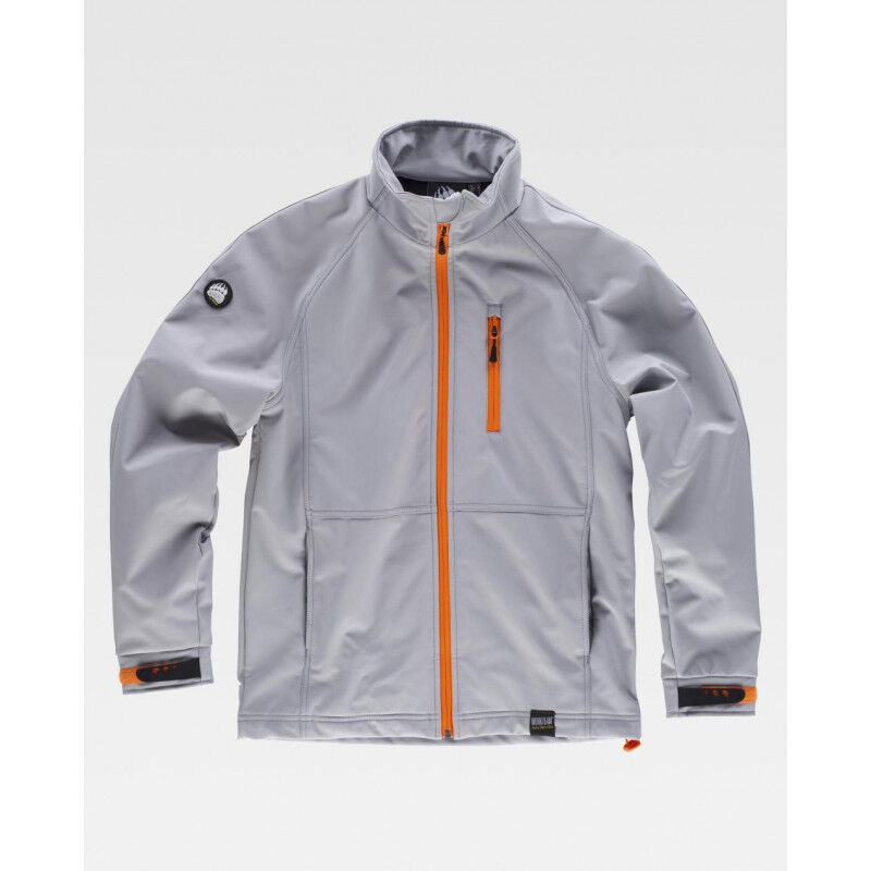 

Chaqueta Workshell térmica con solapa protectora S9480 Sport | XXL - Gris Claro+Naranja A.V. - Workteam