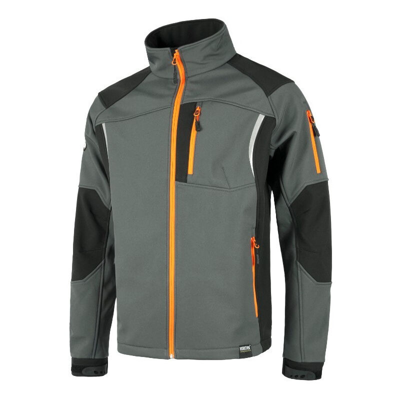 

Workteam - Chaqueta Workshell combinada de manga ranglán y alta capacidad térmica S9495 | XXL - Gris+Negro