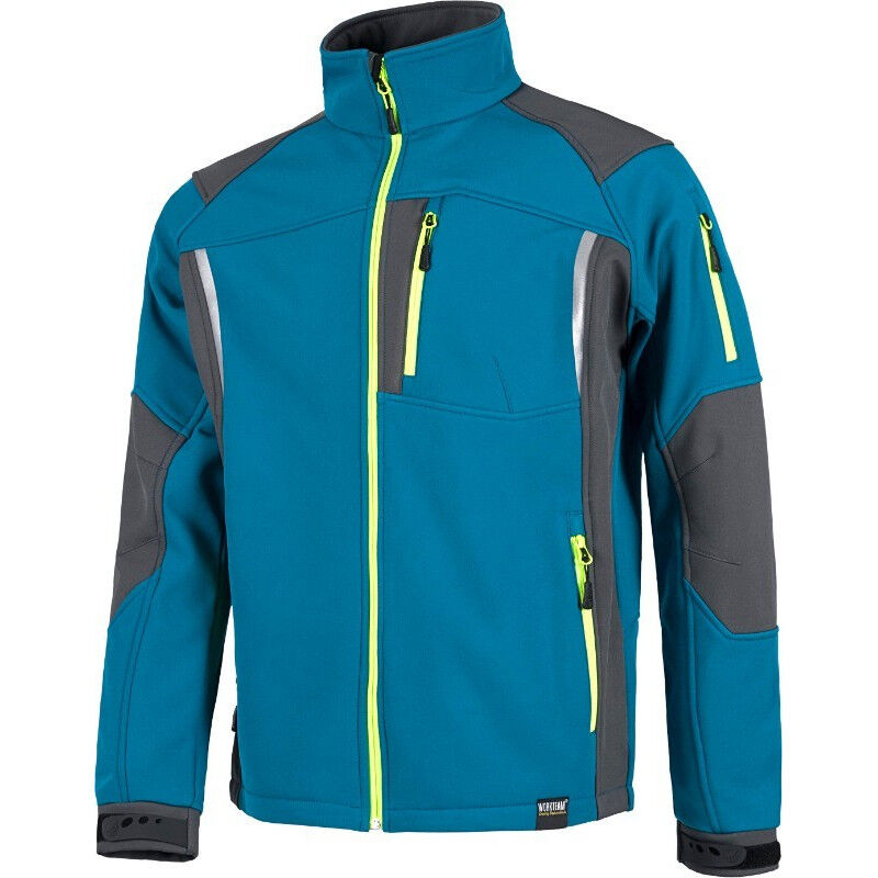 

Workteam - Chaqueta Workshell combinada de manga ranglán y alta capacidad térmica S9495 | S - Azafata+Gris