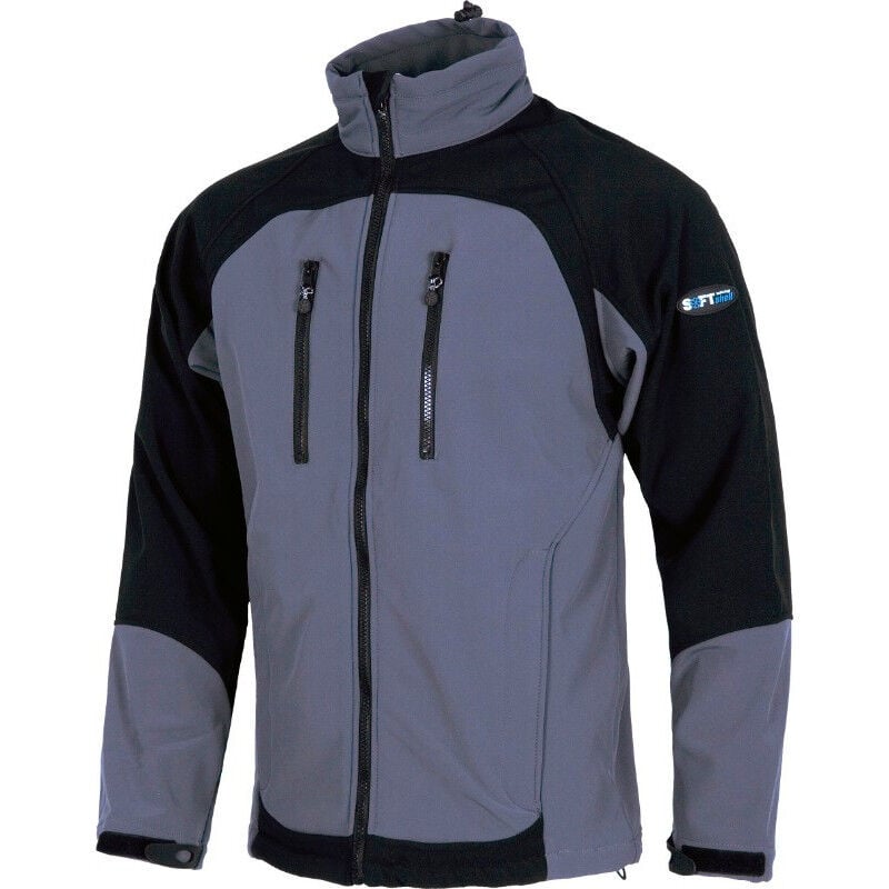 

Chaqueta Workshell con cremallera combinada WORKTEAM S9030 Sport | M - Gris+Negro