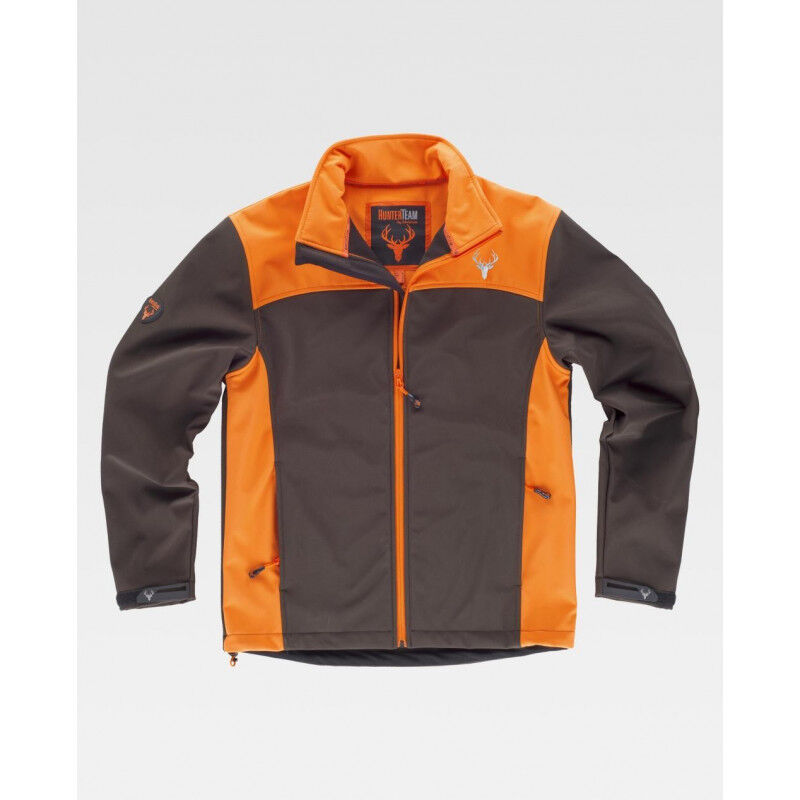 

Chaqueta Workshell con canesús y costadillos a contraste WORKTEAM S8630 Workshell Sport | L - Marrón+Naranja A.V.