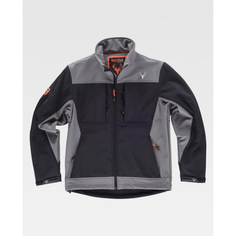 

Chaqueta Workshell con canesús y solapa protectora interior WORKTEAM S8620 Sport | XL - Negro / Gris