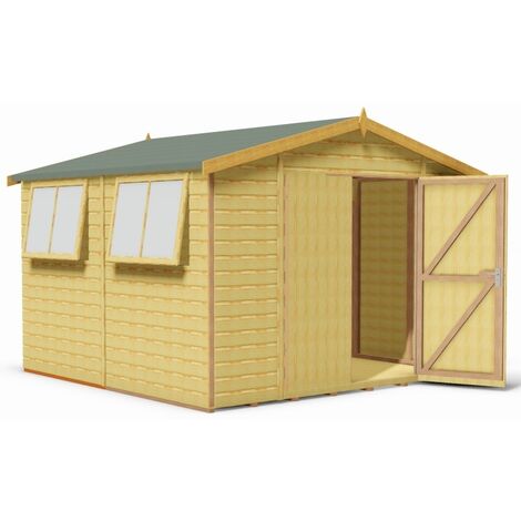 Workspace DD Tongue and Groove Garden Shed Workshop Approx 10 x 10 Feet
