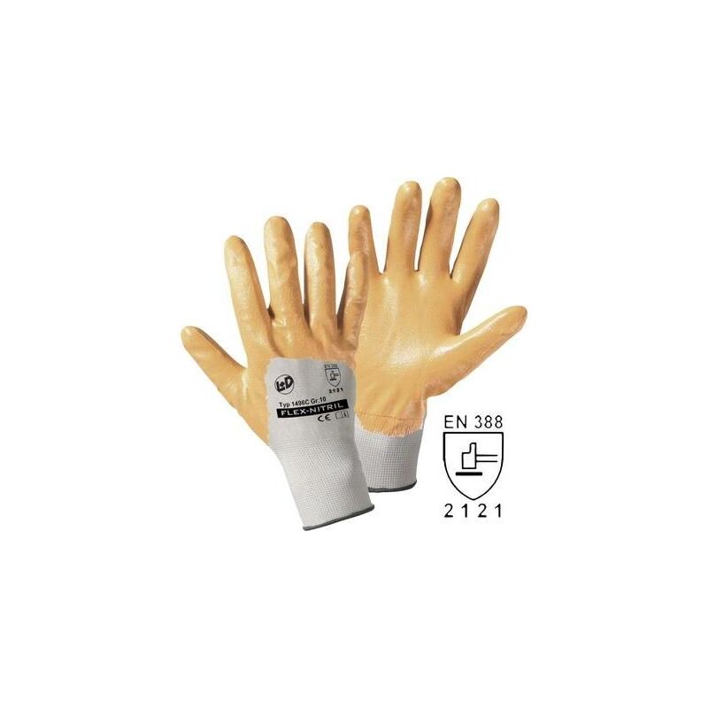 

Worky Polyester Arbeitshandschuh Größe (Guantes): 11, Xxl En 388 Cat Ii Flex-Nitril 1496C 1St.