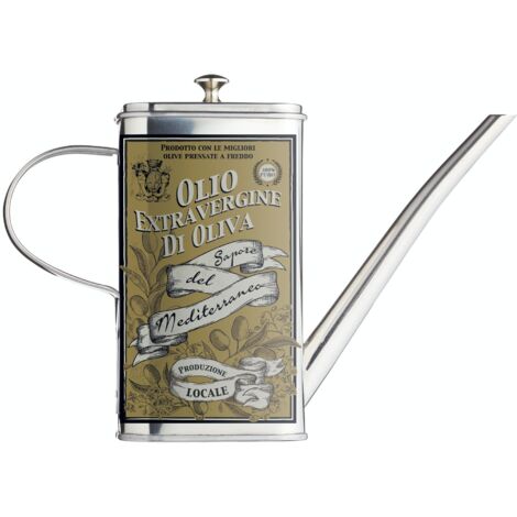 WORLD OF FLAVORS Italienischer Dosenzerstäuber de Edelstahl für Öl, braun