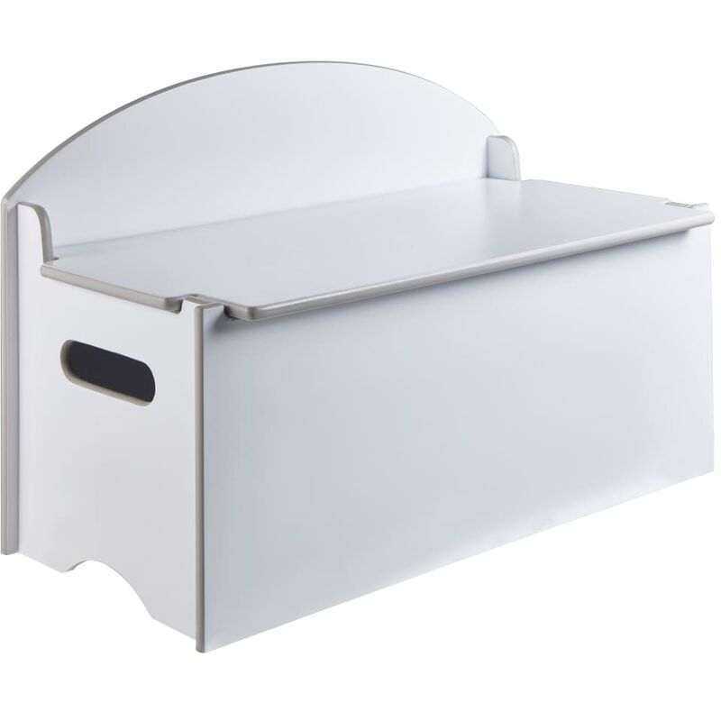 

Baúl para juguetes de madera blanco 45x70x35 cm - Blanco - Worlds Apart