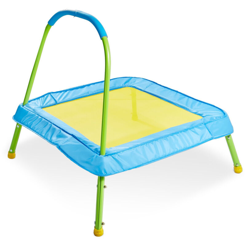 Trampoline Enfant Kid Active Bleu et Jaune 100 cm