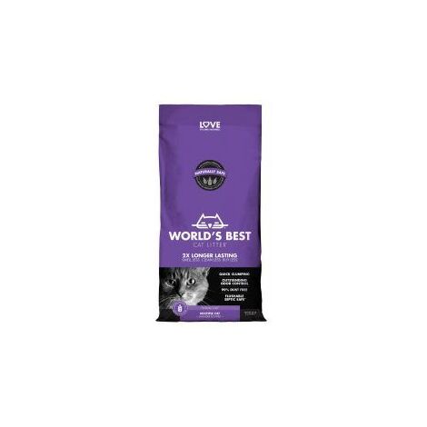 Worlds Best Cat Litter 28lb Lavender Scented (12.7kg) - 736272