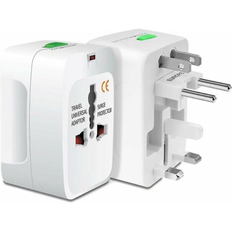 worldwide Portable Universal Power Adapter Converter, International Travel Wall Charger, Compatible With Us, Eu, Uk Wall Sockets