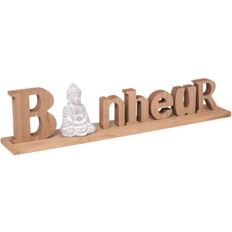 Wort zum Aufstellen Buddha Bonheur H11 -5 cm