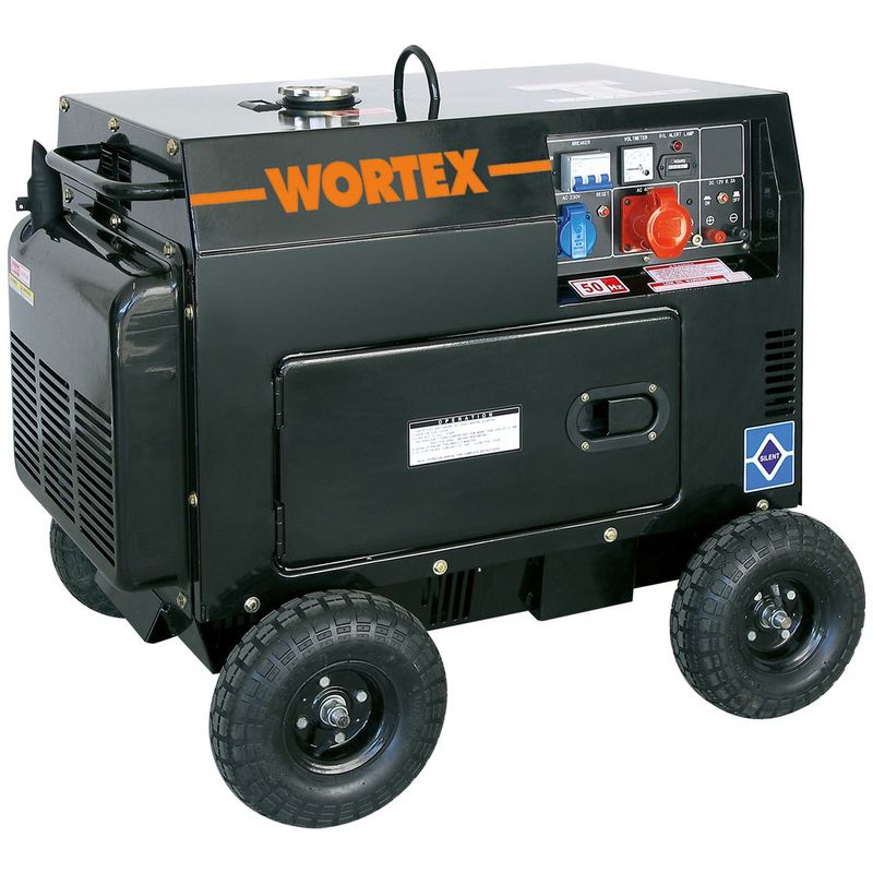 Image of Wortex hw 5000-3E ats generatore di corrente con avviamento automatico 4,5 kw trifase diesel gasolio insonorizzato
