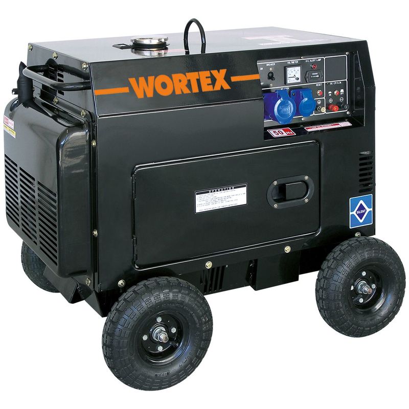 Image of Wortex hw 5000-3E generatore di corrente 4,5 kw trifase diesel gasolio insonorizzato