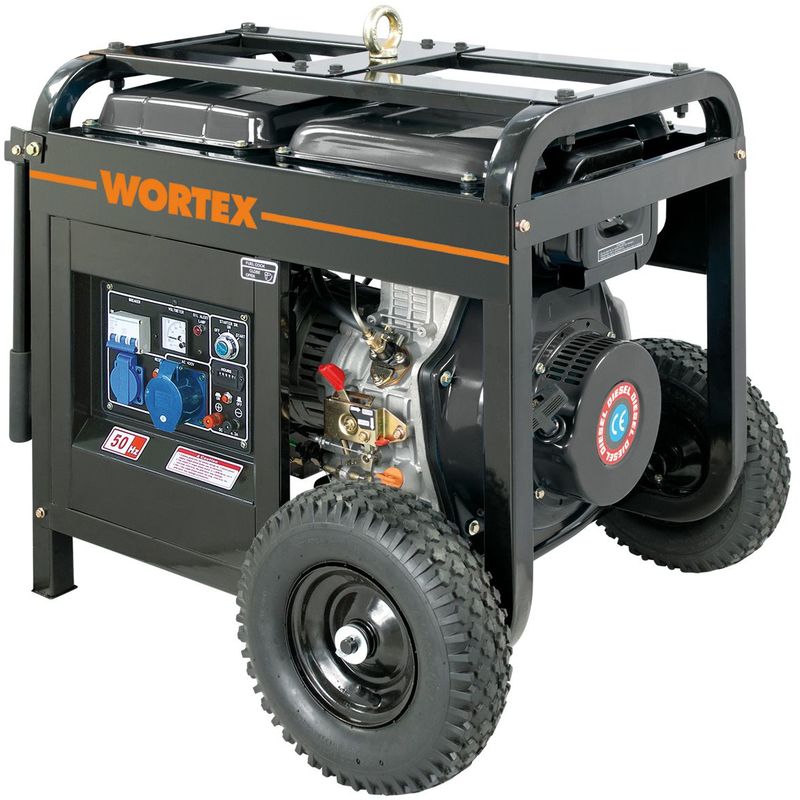 Image of Wortex hw 5500-E generatore di corrente 4,8 kw monofase diesel gasolio