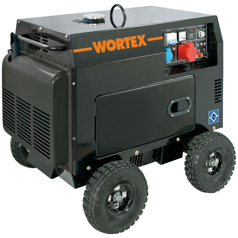 Image of Wortex hw 8000-3 ats generatore di corrente 6 kw trifase diesel gasolio insonorizzato