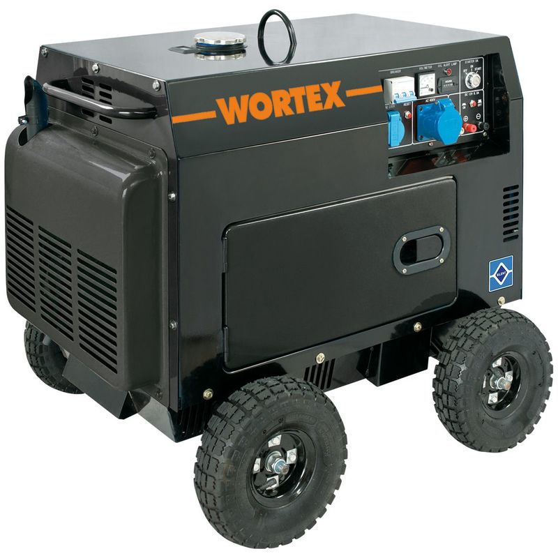 Image of Wortex hw 8000-E ats generatore di corrente con avviamento automatico 6 kw monofase diesel gasolio insonorizzato