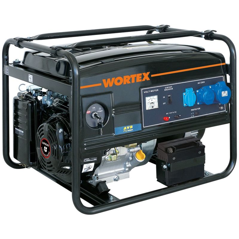 Image of Wortex lw 5000-E generatore di corrente loncin 4,5 kw monofase benzina