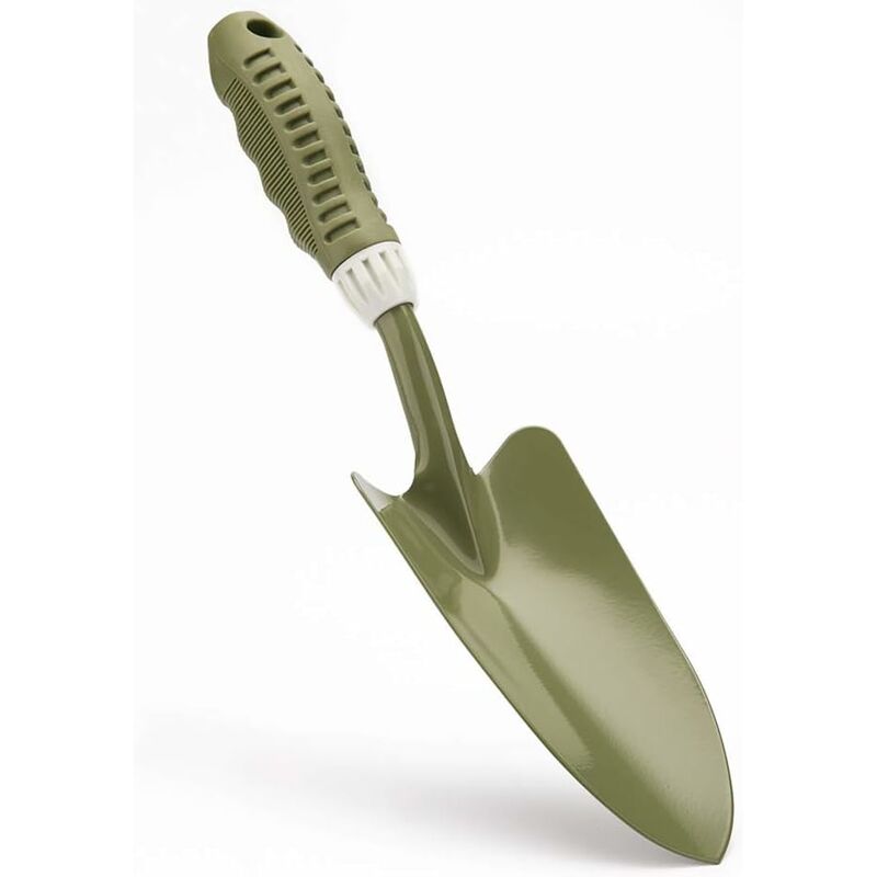 

Abcrital - Worth Garden Soft Touch Grip Cabeza de acero al carbono Mano Paleta de jardinería Pala de plantación para interiores y exteriores