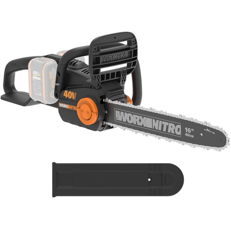 WORX 20V Akku-Kettensäge, 40cm Führungsschiene (Akku nicht im Lieferumfang enthalten) WORX