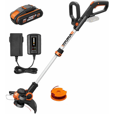 Worx Akku-Rasentrimmer-Set 20V 30cm inkl. 1 x 2Ah Akku und Ladegerät