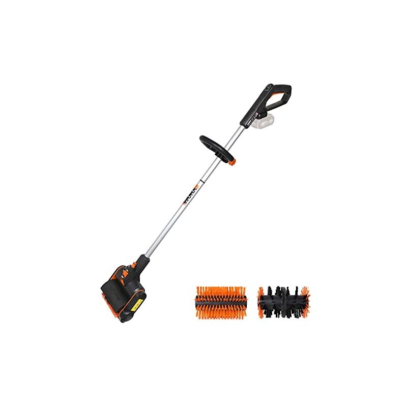 Worx - WG441E.9 fil 20 v avec 2 brosses sans batterie ni chargeur, noir/orange