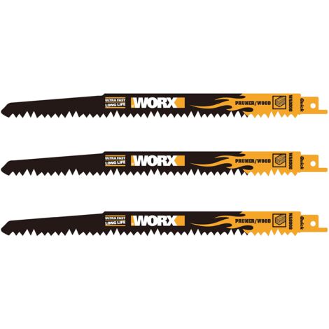 Worx Lame universali professionali per sega alternativa, resistenti, per taglio del legno, compatibili con Bosch, DeWalt, Makita e molti altri