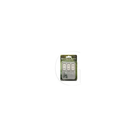 Worx – Lot de 12 lames pour robot tondeuse – Compatibles M1000, WG754E, WG791E – Alésage 6.5-7mm – Longueur 36.2mm