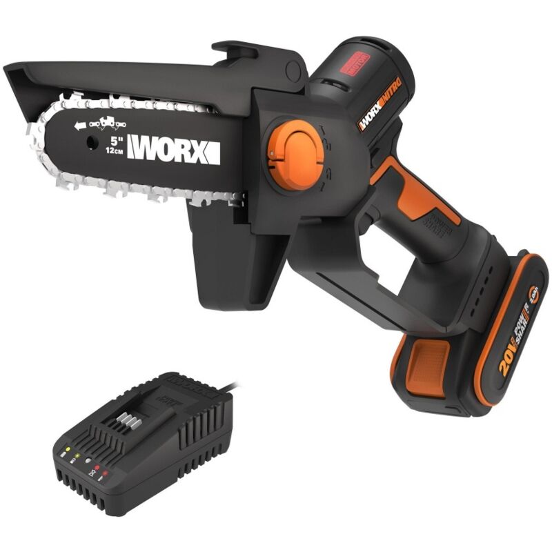 Worx – Tronçonneuse à batterie 20V – Longueur de guide