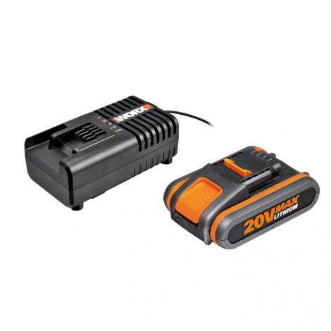 WORX Pack batterie Powershare 20V, 2Ah + chargeur WORX - Wa3601
