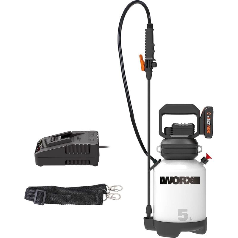 Worx - Pulvérisateur de jardin 5Lt batterie 20V/2Ah Wg829E