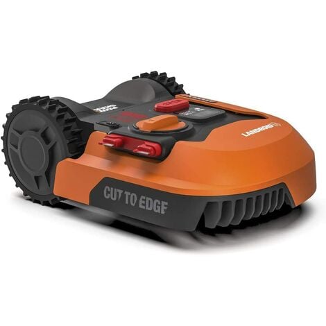 WORX Robot Rasaerba Landroid L2000 a Batteria Area di Taglia 2000Mq - Wifi - Base a Scomparsa - Carica Laterale - Taglia Fino al Bordo