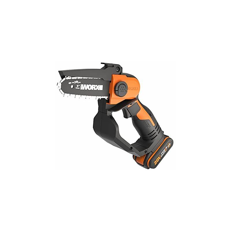 Scie à main/Elagueuse/Mini tronçonneuse sans fil 20V - WG324E (Livrée avec batterie et chargeur 20V - - Worx