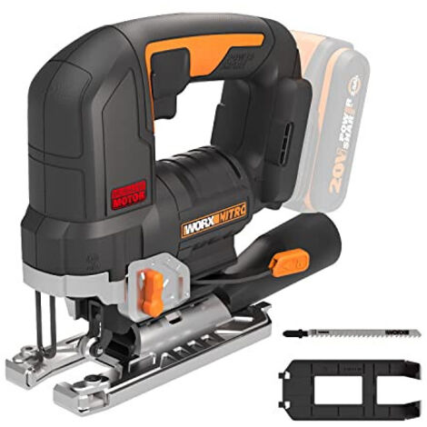 WORX - SCIE SAUTEUSE BRUSHLESS PENDULAIRE MULTIMATÉRIAUX SANS FIL 20V - 2,5AH - WX542.9 (LIVRÉE SANS BATTERIE NI CHARGEUR, GUIDE