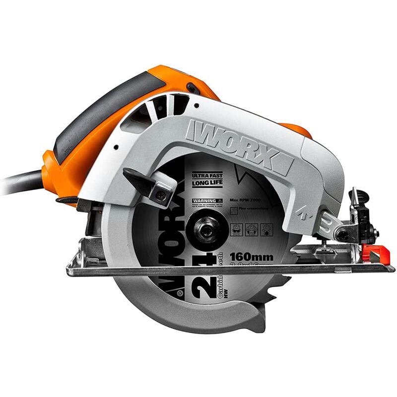 Worx - WX425 Sega Circolare, 1200 w, 220 v, Nero, 160 mm