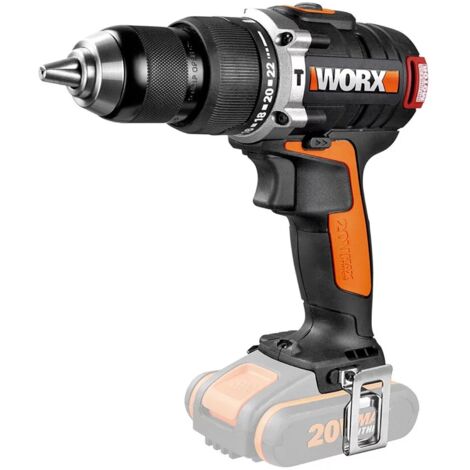 worx - trapano avvitatore a percussione brushless "ex373.9" - solo corpo macchina.