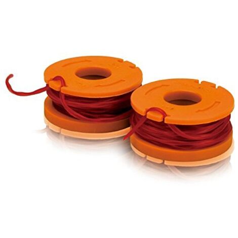 WORX WA0004.1-2 rocchetti filo da 3mt. X 1,65mm ricambio per decespugliatori WG163/169/157E