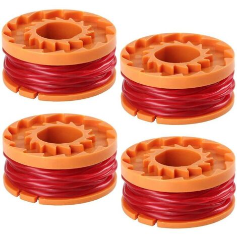 Worx WA0010 de 10–Pied Coupe-Fil pour débroussailleuse/Coupe-Bordure-Lot de 4,-pour WG150 WG151 WG152 WG155, WG165 WG166 WG160 WG167 WG175, Jardin, pelouse, à l'approvisionnement, l'entretien