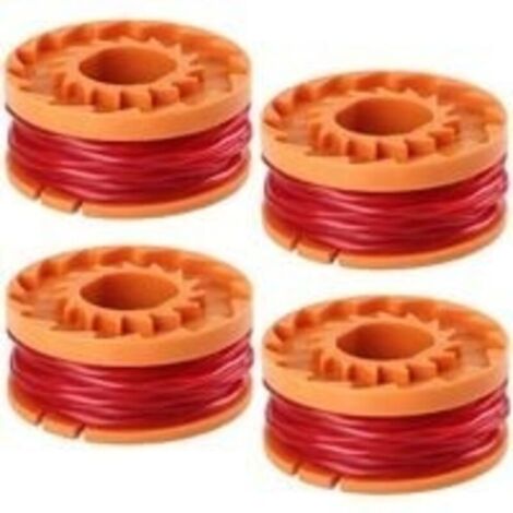 Worx WA0010 de 10–Pied Coupe-Fil pour débroussailleuse/Coupe-Bordure-Lot de 4,-pour WG150 WG151 WG152 WG155, WG165 WG166 WG160 WG167 WG175, Jardin, pelouse, à l'approvisionnement, l'entretien
