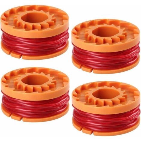 Worx WA0010 Lot de 10 - Pied coupe-fil pour débroussailleuse/coupe-bordure - Lot de 4