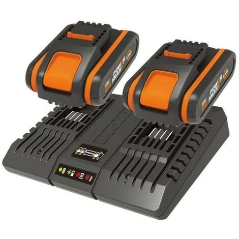 Worx WA3610 2 batterie 2.0Ah + Caricabatteria
