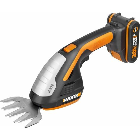 Worx WG801E Forbice Elettrica a Batteria 20V  con 3 Lame Intercambiabili in Dotazione