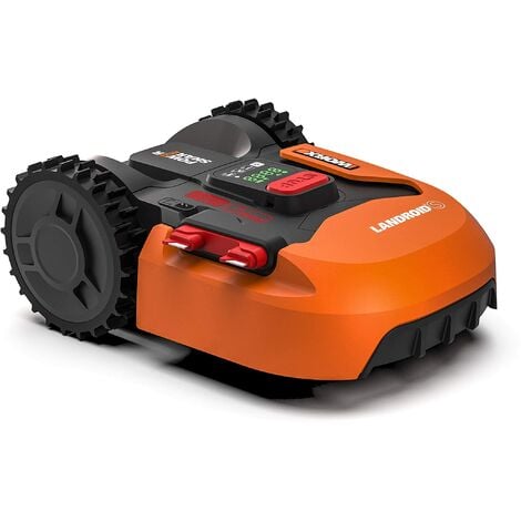 WORX WR147E.1 Robot Rasaerba Landroid L1000 2.0 a Batteria Area di Taglia 1000Mq - Wifi - Bluethooth - Lama Flottante - Base a Scomparsa - Carica Laterale - Taglia Fino al Bordo