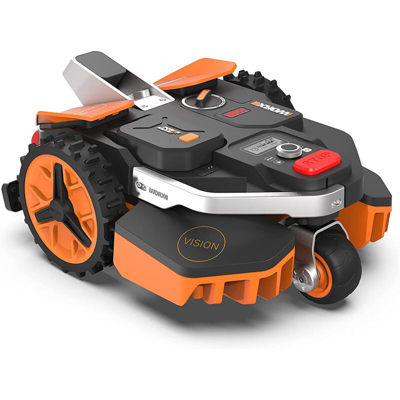 Robot tondeuse connecté - landroid vision - 600 M² - WR206E (sans installation de fil périphérique, évite les obstacles, - Worx