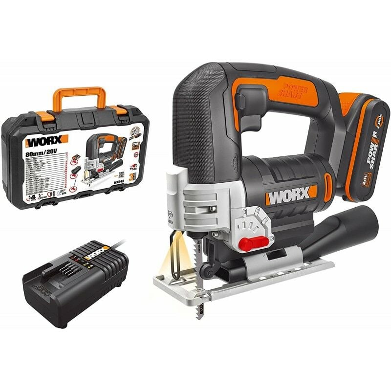 Worx - Scie sauteuse 20V/2Ah Wx543