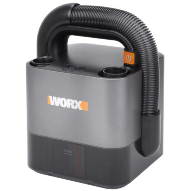 WORX WX030.9-Aspirador de coche 20V (S/Bat) Aspirateur de Voiture 20 V, Noir