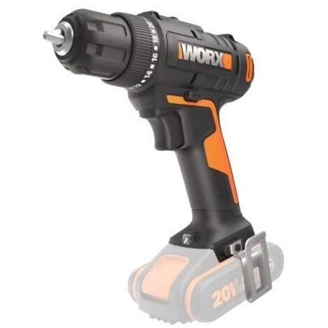 Worx WX100.9 perceuse sans fil 20V noire compacte