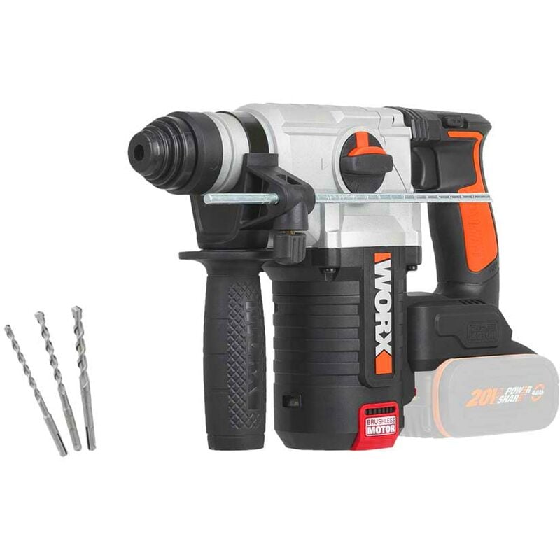 Image of WX380.9 Tassellatore-demolitore brushless-2,2j-20V a batteria - solo corpo macchina - Worx