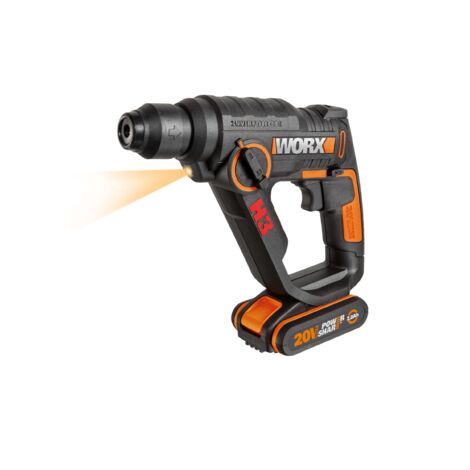 WORX WX390 perceuse-visseuse à percussion avec batterie et chargeur