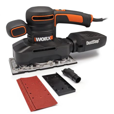 Worx WX641 Levigatrice Orbitale, 250 W, 220 V, Nero