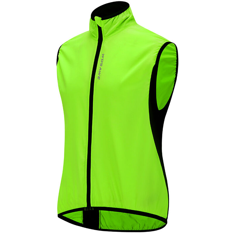 

Chaleco de ciclismo a prueba de viento Deporte al aire libre Transpirable Secado rapido Sin mangas Chaqueta de chaleco de bicicleta MTB,XXL - Wosawe