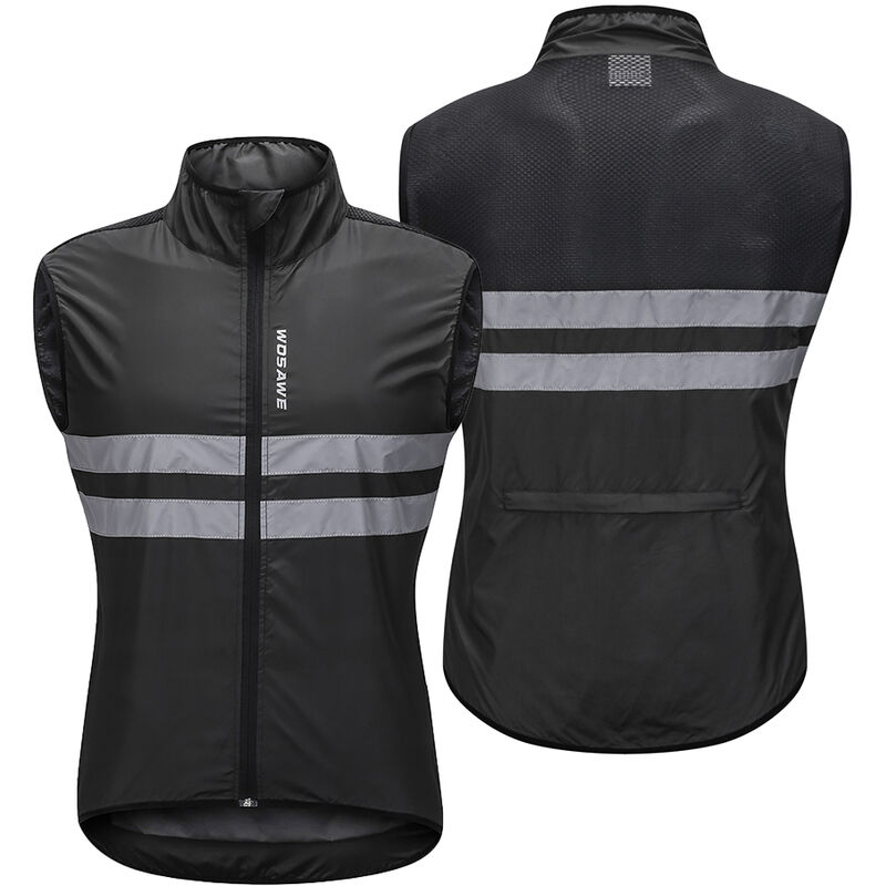 

Jersey de ciclismo sin mangas a prueba de viento transpirable MTB Bike Riding Top chaqueta deportiva para hombres y mujeres,XL - Wosawe